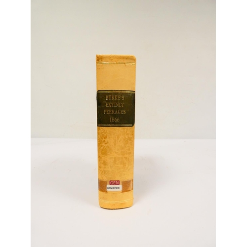54 - BURKE SIR BERNARD.&nbsp;&nbsp;A Genealogical History of the Dormant, Abeyant, Forfeited & Extinc... 