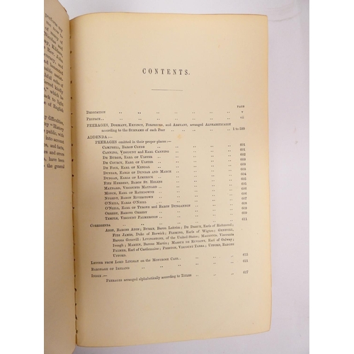54 - BURKE SIR BERNARD.&nbsp;&nbsp;A Genealogical History of the Dormant, Abeyant, Forfeited & Extinc... 