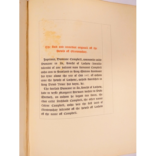 57 - INNES C. (Ed).&nbsp;&nbsp;The Black Book of Taymouth With Other Papers from the Breadalbane Charter ... 