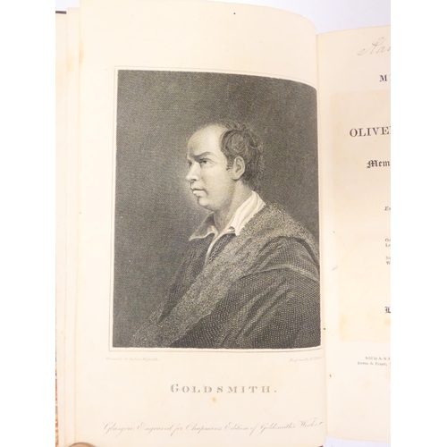 62 - GOLDSMITH OLIVER.&nbsp;&nbsp;The Miscellaneous Works With Memoirs of His Life & Writings. 4 vols... 