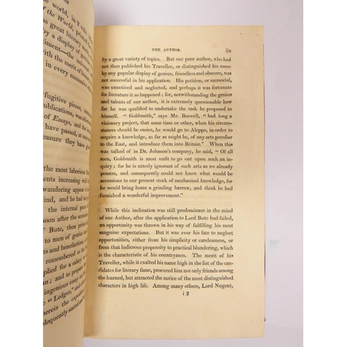 62 - GOLDSMITH OLIVER.&nbsp;&nbsp;The Miscellaneous Works With Memoirs of His Life & Writings. 4 vols... 