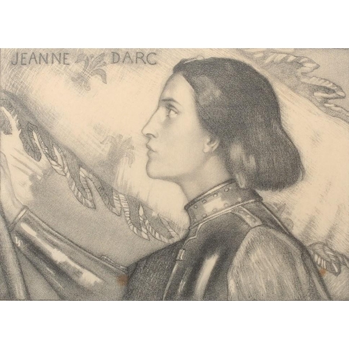 JONH DUNCAN RSA (Scottish 1866-1945) Joan of Arc (Jeanne D'Arc) Etching ...
