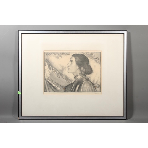JONH DUNCAN RSA (Scottish 1866-1945) Joan of Arc (Jeanne D'Arc) Etching ...