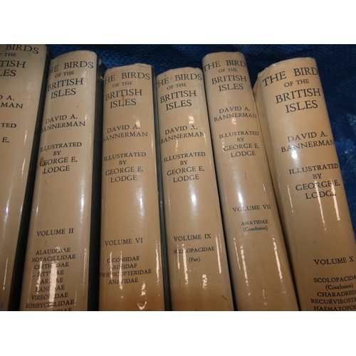 105 - Volumes of The Birds of the British Isles byDavid. A. Bannerman.