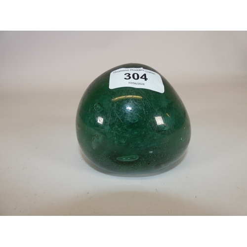 304 - Victorian green glass dump.