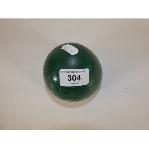 304 - Victorian green glass dump.
