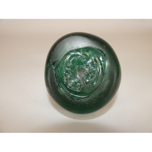 304 - Victorian green glass dump.