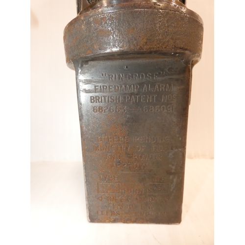 317 - Miners safety lamp, and another 