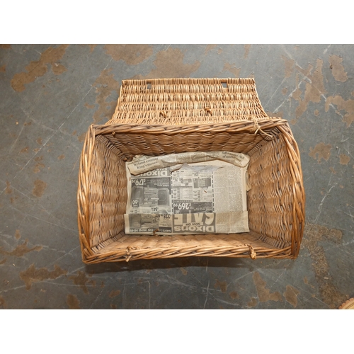 84 - Wicker fishing creel.