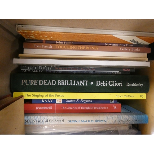 93 - Two boxes of topical books and novels, to include Rudyard Kipling novels, published in 1913 and late... 