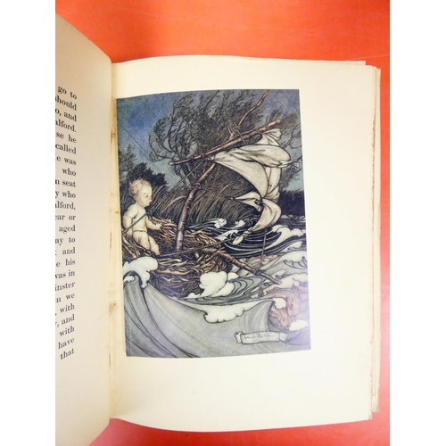 85 - RACKHAM ARTHUR.  Rip Van Winkle and Peter Pan. 2 vols. Poor cond. & def. bdgs. but with tipped i... 