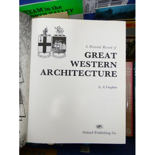 87 - Railways.&nbsp;&nbsp;A large carton of books & softback publications, many in d.w's.... 
