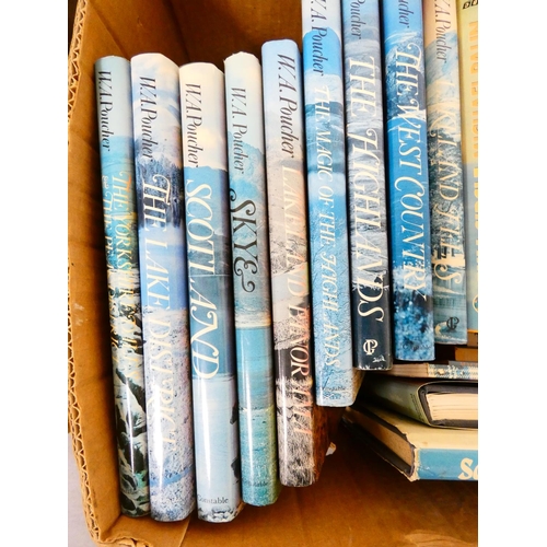 93 - WAINWRIGHT A. & POUCHER W. A.&nbsp;&nbsp;A carton of mainly illus. quarto vols. in d.w's.... 