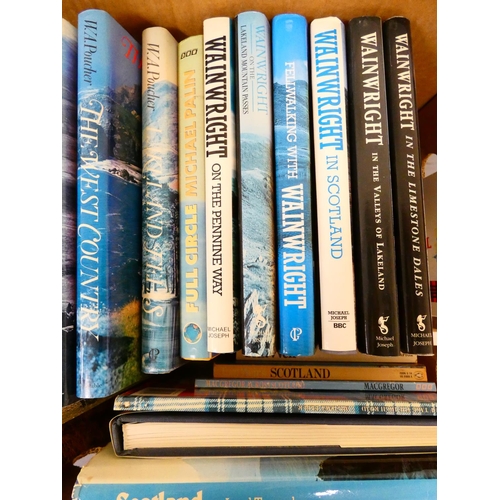93 - WAINWRIGHT A. & POUCHER W. A.&nbsp;&nbsp;A carton of mainly illus. quarto vols. in d.w's.... 