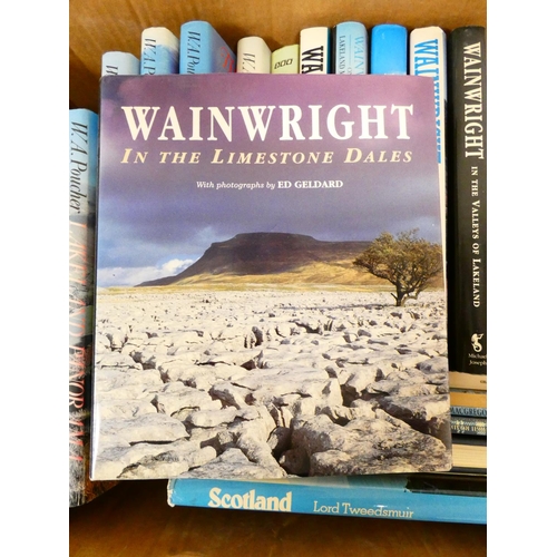 93 - WAINWRIGHT A. & POUCHER W. A.&nbsp;&nbsp;A carton of mainly illus. quarto vols. in d.w's.... 