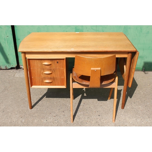 491 - A 1960s Danish teak desk by 