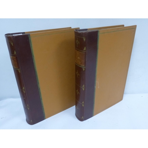 Two large, leather bound folio volumes, Loidis and Elmete, by Thomas D ...
