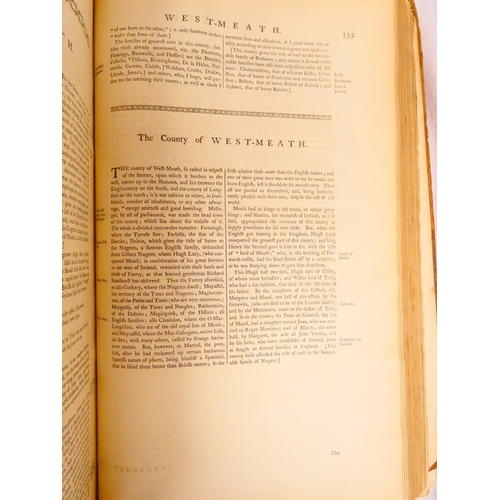 236 - CAMDEN WILLIAM.&nbsp;&nbsp;Britannia. Ed. by Edmund Gibson. 2 vols. Titles in red & black. Eng. ... 