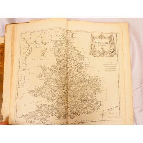 236 - CAMDEN WILLIAM.&nbsp;&nbsp;Britannia. Ed. by Edmund Gibson. 2 vols. Titles in red & black. Eng. ... 