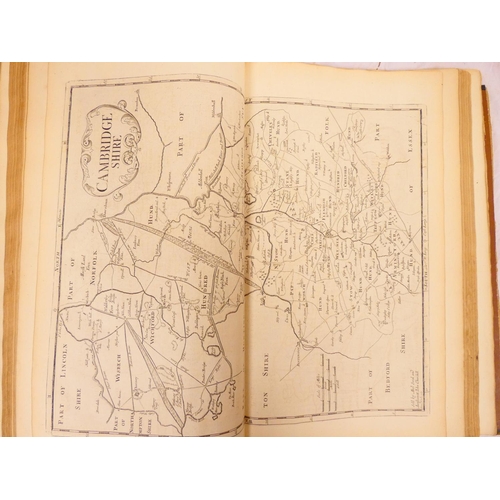236 - CAMDEN WILLIAM.&nbsp;&nbsp;Britannia. Ed. by Edmund Gibson. 2 vols. Titles in red & black. Eng. ... 