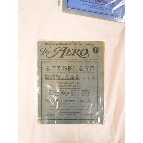 96 - THE AERO.  50 original issues from vols. 2, 3 & 4 of this early aeronautical magazine. Illus. &a... 