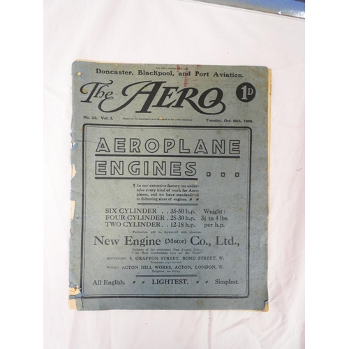 96 - THE AERO.  50 original issues from vols. 2, 3 & 4 of this early aeronautical magazine. Illus. &a... 