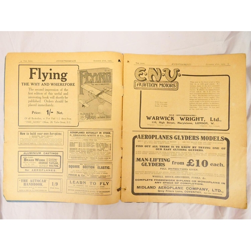 96 - THE AERO.  50 original issues from vols. 2, 3 & 4 of this early aeronautical magazine. Illus. &a... 