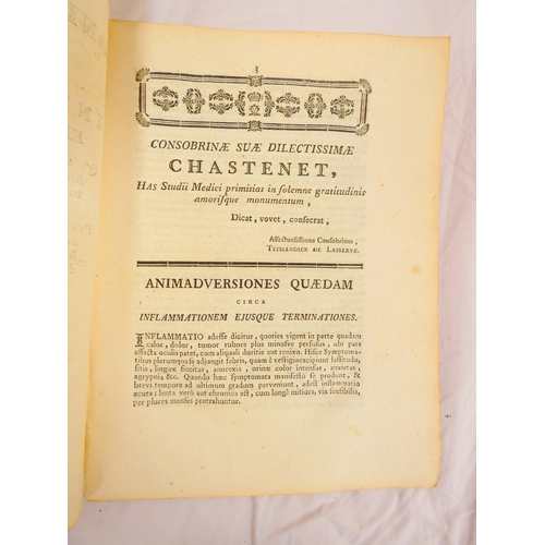 97 - 18th Century Medical Pamphlets. A-P Laborie, Tentamen Medicum de Generatione Morborum, 20pp, Montpel... 