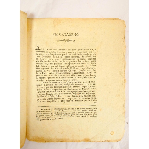 97 - 18th Century Medical Pamphlets. A-P Laborie, Tentamen Medicum de Generatione Morborum, 20pp, Montpel... 
