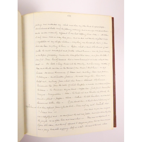 98 - HEAPE RICHARD, of Healey Hall, nr. Rochdale.  Copies of Letters Written Home During his Travels Abro... 