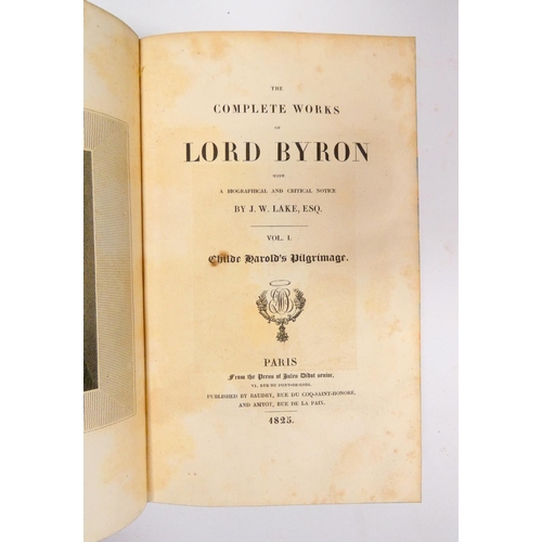 115 - BYRON LORD.&nbsp;&nbsp;The Complete Works ... With a Biographical & Critical Notice by J. W. Lak... 