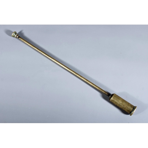 Agricultural interest, an antique brass balling gun, 55cm long. RX08 ...