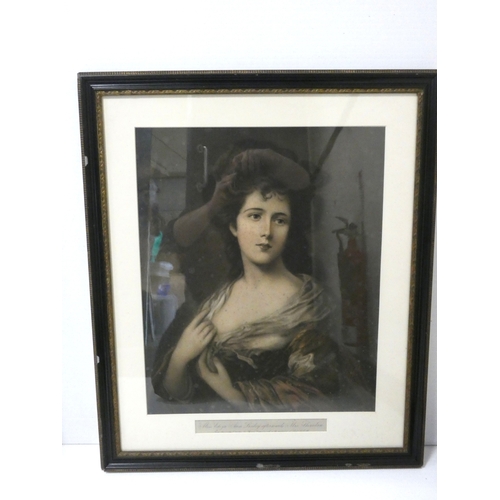 11 - Miss Eliza Ann Linley afterwards Mrs Sheriden.19th century engraving, 58cm x 47cm, and another of Do... 