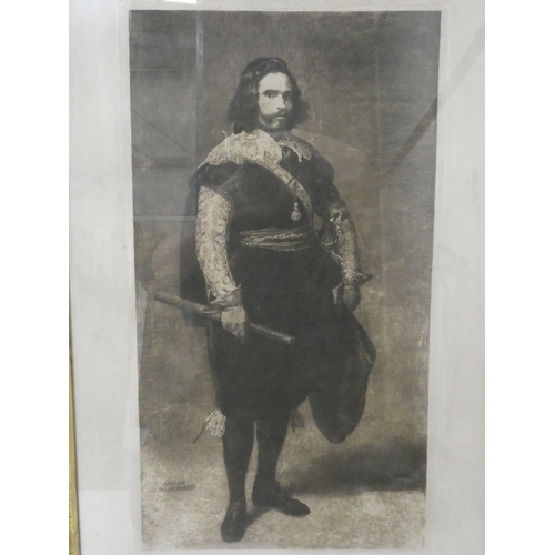 11 - Miss Eliza Ann Linley afterwards Mrs Sheriden.19th century engraving, 58cm x 47cm, and another of Do... 