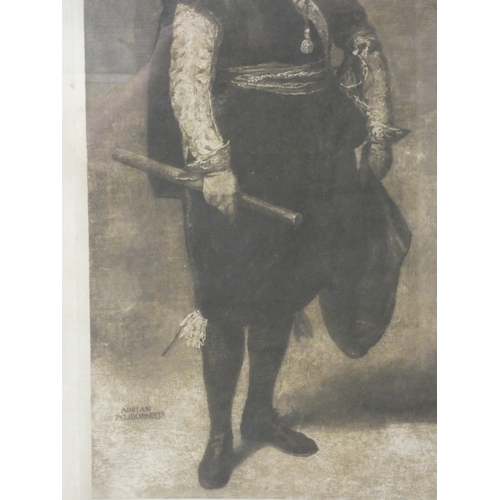 11 - Miss Eliza Ann Linley afterwards Mrs Sheriden.19th century engraving, 58cm x 47cm, and another of Do... 