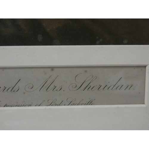11 - Miss Eliza Ann Linley afterwards Mrs Sheriden.19th century engraving, 58cm x 47cm, and another of Do... 