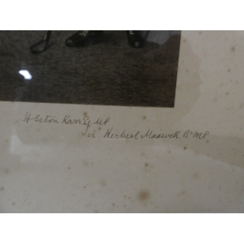 12 - The Parliamentary Golf Handicap 1892, with signatures, photograph published by Barrauds, London, 53c... 