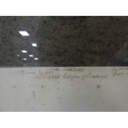 12 - The Parliamentary Golf Handicap 1892, with signatures, photograph published by Barrauds, London, 53c... 