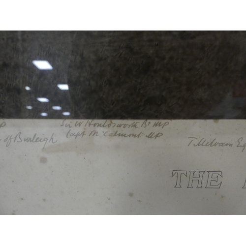 12 - The Parliamentary Golf Handicap 1892, with signatures, photograph published by Barrauds, London, 53c... 