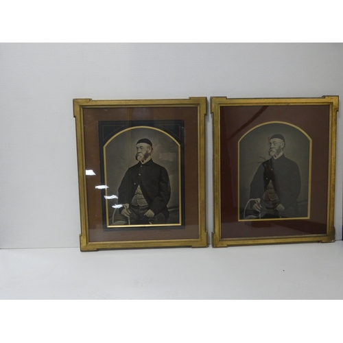 13 - Three Edwardian photograph portraits of a sporting gentleman, each 60cm x 43cm.