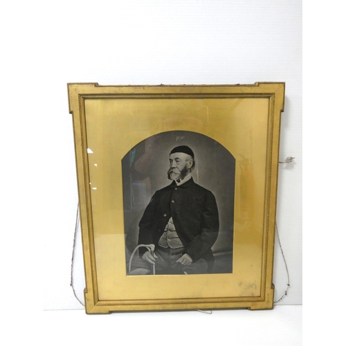 13 - Three Edwardian photograph portraits of a sporting gentleman, each 60cm x 43cm.