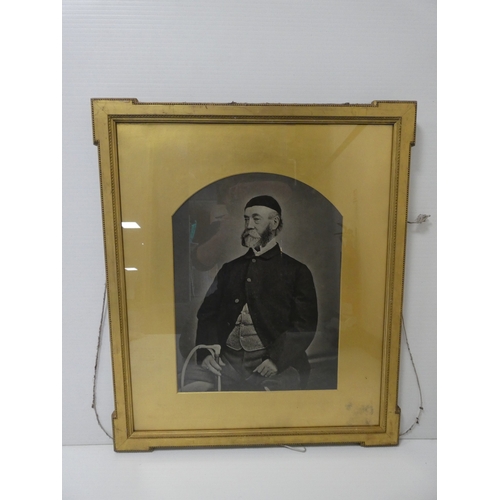 13 - Three Edwardian photograph portraits of a sporting gentleman, each 60cm x 43cm.