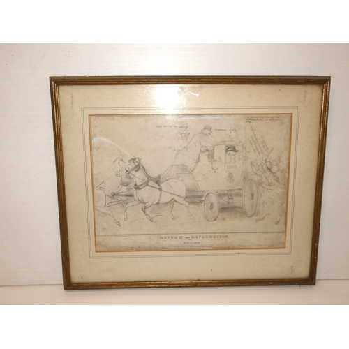 15 - After John DoyleReform and Reformation or Which is Which.Lithograph published by Thomas McLean.... 