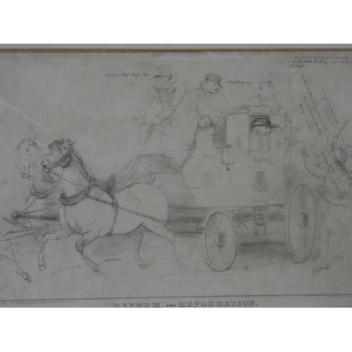 15 - After John DoyleReform and Reformation or Which is Which.Lithograph published by Thomas McLean.... 