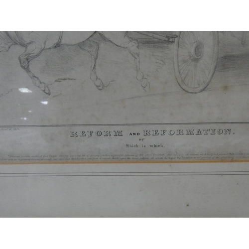 15 - After John DoyleReform and Reformation or Which is Which.Lithograph published by Thomas McLean.... 