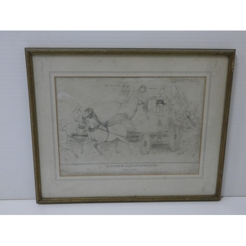 15 - After John DoyleReform and Reformation or Which is Which.Lithograph published by Thomas McLean.... 