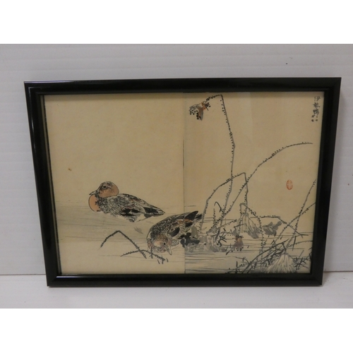 17 - Group of seven Japanese signed colour woodblock prints, in the manner of the Edo period, depicting v... 