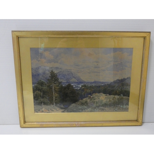 20 - Sir Herbert Eustace Maxwell 7th BtScottish 1845-1937.Cattle on a hilltop.Signed and dated 1875, wate... 