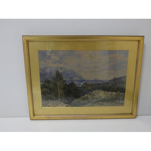 20 - Sir Herbert Eustace Maxwell 7th BtScottish 1845-1937.Cattle on a hilltop.Signed and dated 1875, wate... 