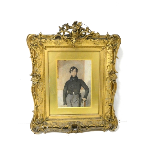 22 - 19th century British SchoolSir William Maxwell of Monreith 1805-1877. watercolour, titled to lower m... 